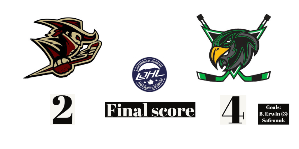 Ben Erwin hat trick powers Northern Hawks past Bandits